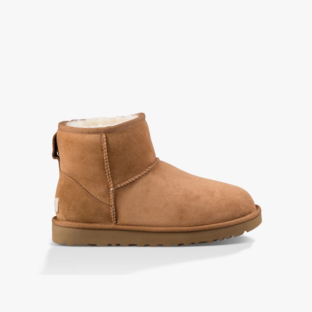 Bottes Classic UGG Classic Mini II Femme Marron Soldes 194MQUKZ